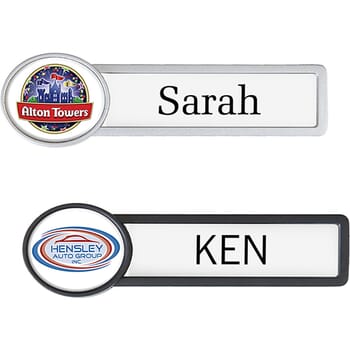 Oval Reusable Magnetic Badge