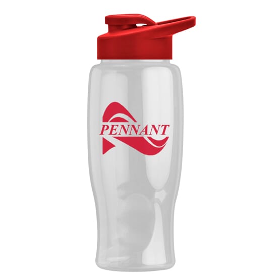 27 oz Poly-Squeeze Bottle W/ Drink Thru Lid