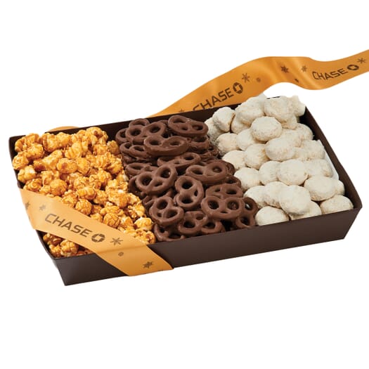 Snack Tray - Popcorn, Pretzels, & Cookies