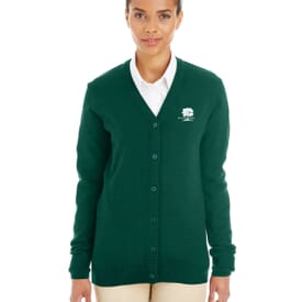 Harriton® Pilbloc™ V-Neck Button Cardigan Sweater- Ladies'