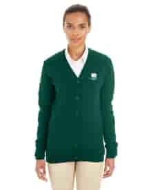 Harriton® Pilbloc™ V-Neck Button Cardigan Sweater- Ladies'