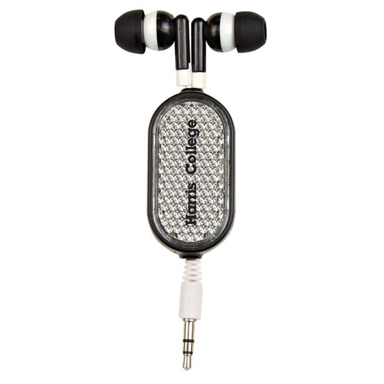 Retractable Earbuds W/ Reflective Clip
