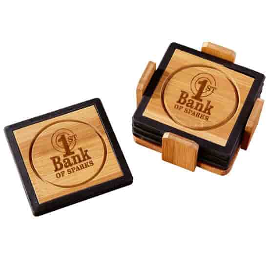 Color Pop Bamboo Coasters