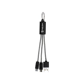 Dune 2-In-1 Charging Cable Keychain