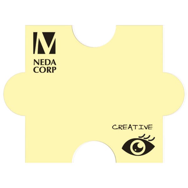 Post-It® Custom Note Shapes- Puzzle- 25 Sheet