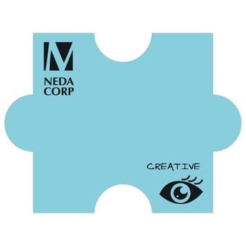 Post-It® Custom Note Shapes- Puzzle- 25 Sheet