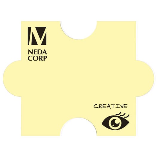 Post-It® Custom Note Shapes - Puzzle- 50 Sheet