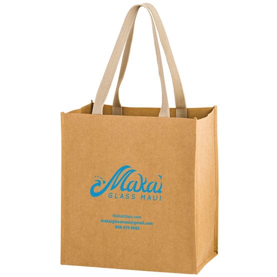 Washable Kraft Paper Bag - 12 x 13 x 8