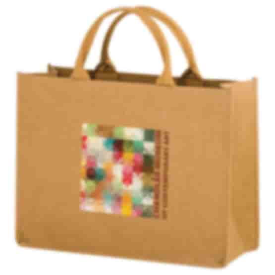 Full Color - Washable Kraft Paper Bag - 16 X 12 X 6