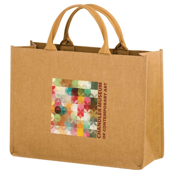 Full Color - Washable Kraft Paper Bag - 16 X 12 X 6