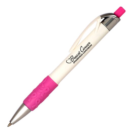 Pink Ribbon Grip Pen