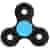 Black spinner with blue button