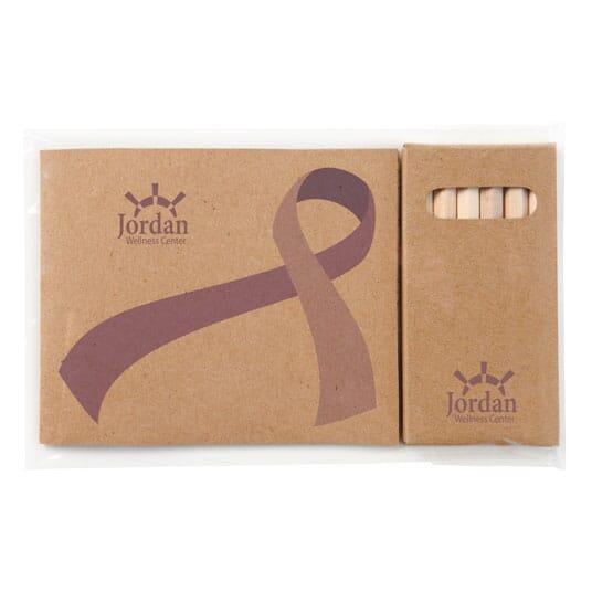 Kraft Paper Awareness Coloring Book with Pencils