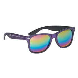 Cruise Retro Sunglasses - Mirrored Wood Tone