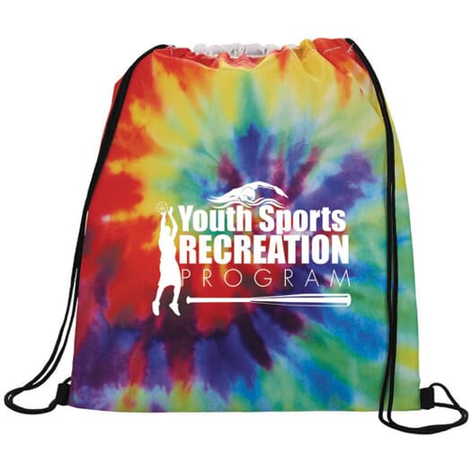 Funky Tie-Dye Drawstring Backpack