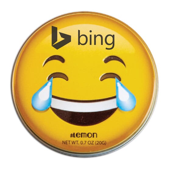 Emoji Lemon Mints Tin- Laughing