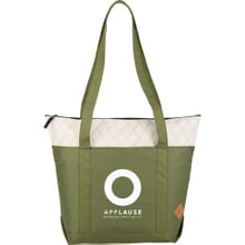 Quilted Zippered Boat Tote