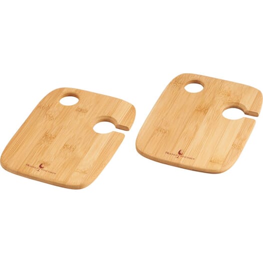 Bamboo Wine And Cheese Plate Set