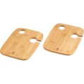 Bamboo Wine And Cheese Plate Set