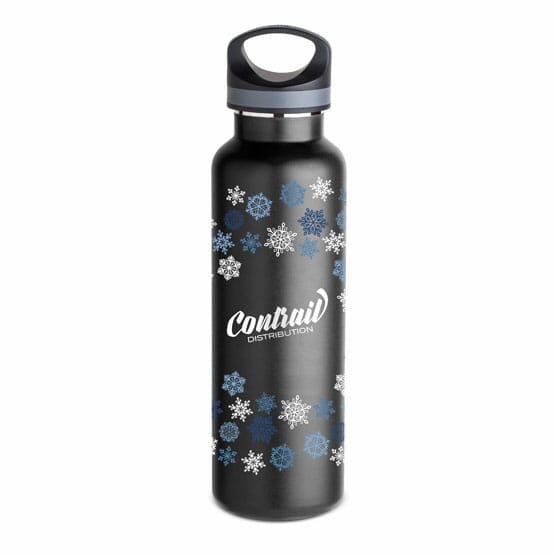 20 oz Basecamp® Insulated Bottle- Blue Snowflake