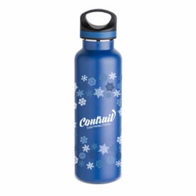 20 oz Basecamp® Insulated Bottle- Blue Snowflake
