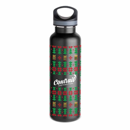 20 oz Basecamp® Insulated Bottle-Ugly Sweater Red