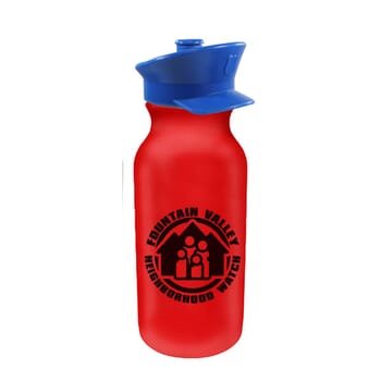 20 oz Water Bottle with Police Hat Lid
