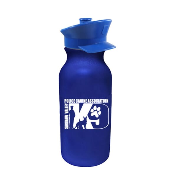 20 oz Water Bottle with Police Hat Lid