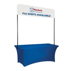 8' x 18" Custom Table Top Banner