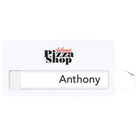 3" x 1 1/2" Window Name Badge