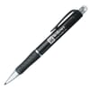 black and silver click pen