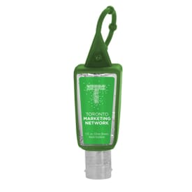 1 oz Sanitizer with Silicone Carabiner