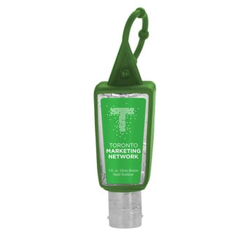 1 oz Sanitizer with Silicone Carabiner