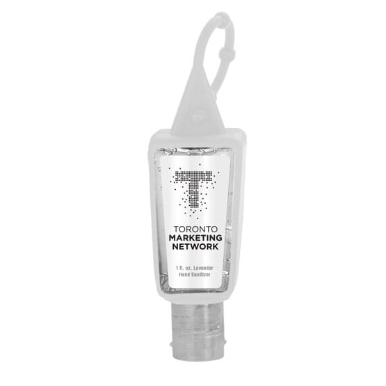 1 oz Sanitizer with Silicone Carabiner