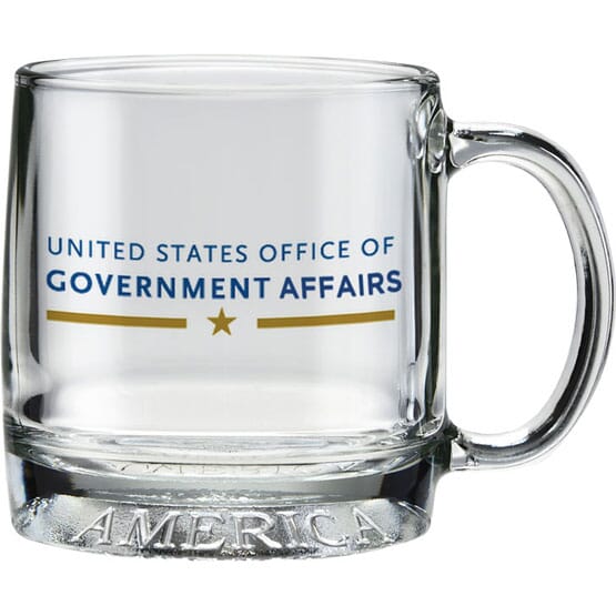 12 oz Patriotic Glass Mug 