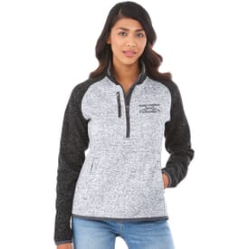 Half Zip Sweater Knit Jacket - Women's
