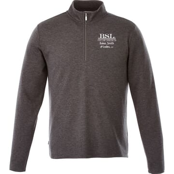 Washable Wool Quarter Zip Pullover - Men's
