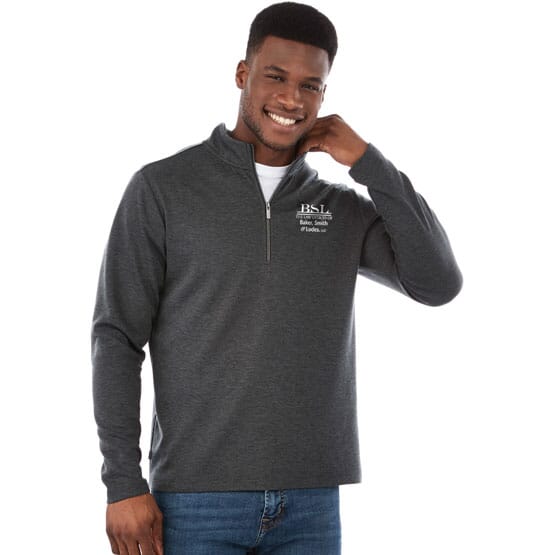 Washable Wool Quarter Zip Pullover - Men's