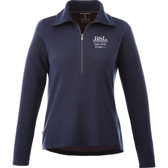 Washable Wool Quarter Zip Pullover - Women's