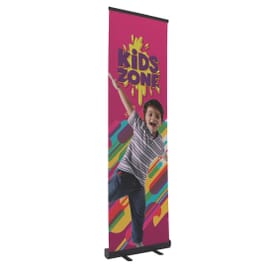 24&#34; Banner Retractor Kit with No&#45;Curl Opaque Fabric