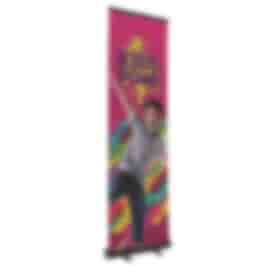 24" Banner Retractor Kit with No-Curl Opaque Fabric