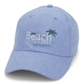Fitted Chambray Linen Cap