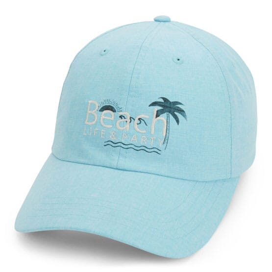 Fitted Chambray Linen Cap