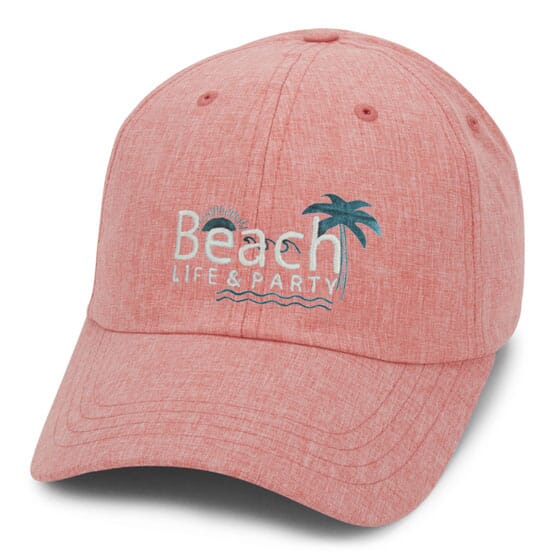 Fitted Chambray Linen Cap