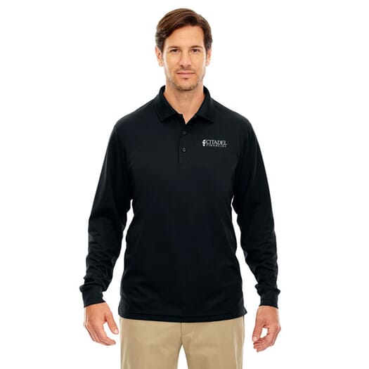 Core 365™ Long Sleeve Pique Polo Shirt – Men’s