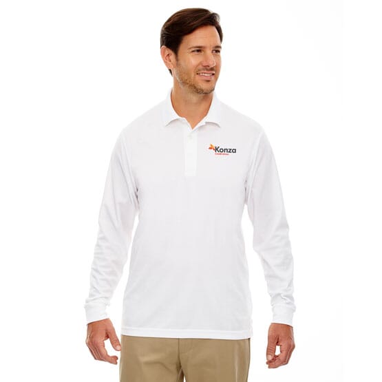 Core 365 long top sleeve polo