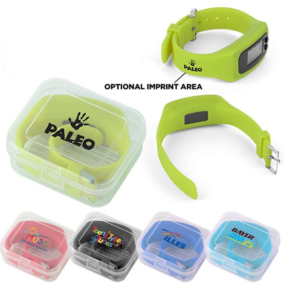 pedometer with customized case