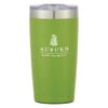 white textured tumbler with logo