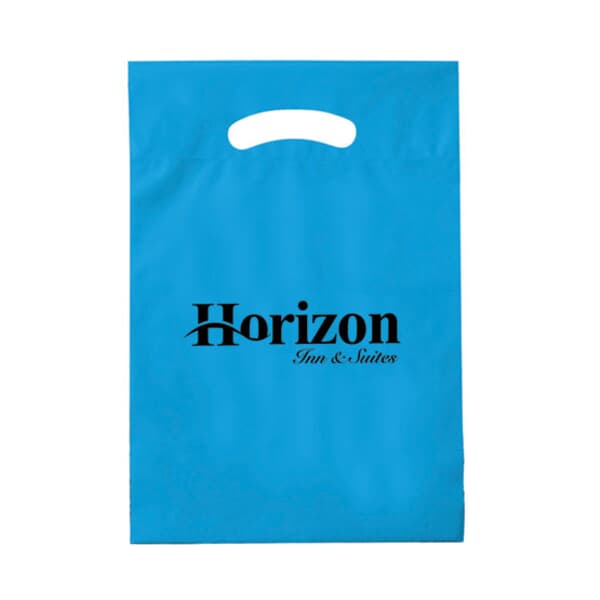 9" x 12" Plastic Bag with Fold-Over Die-Cut Handles