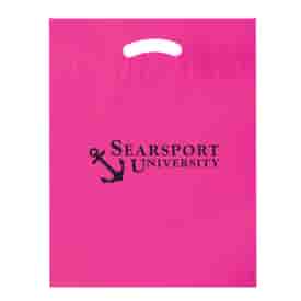 12" x 15" Plastic Bag with Fold-Over Die-Cut Handles